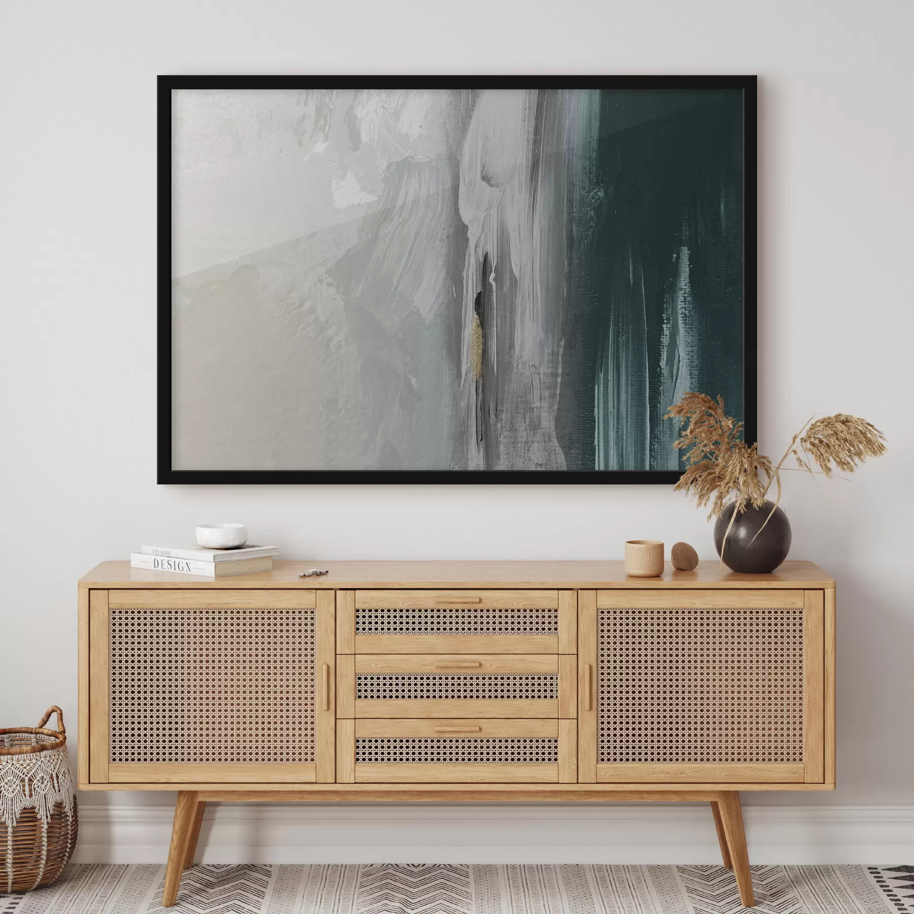 Fototapete Abstrakte Striche in beruhigenden Farbtönen f37158