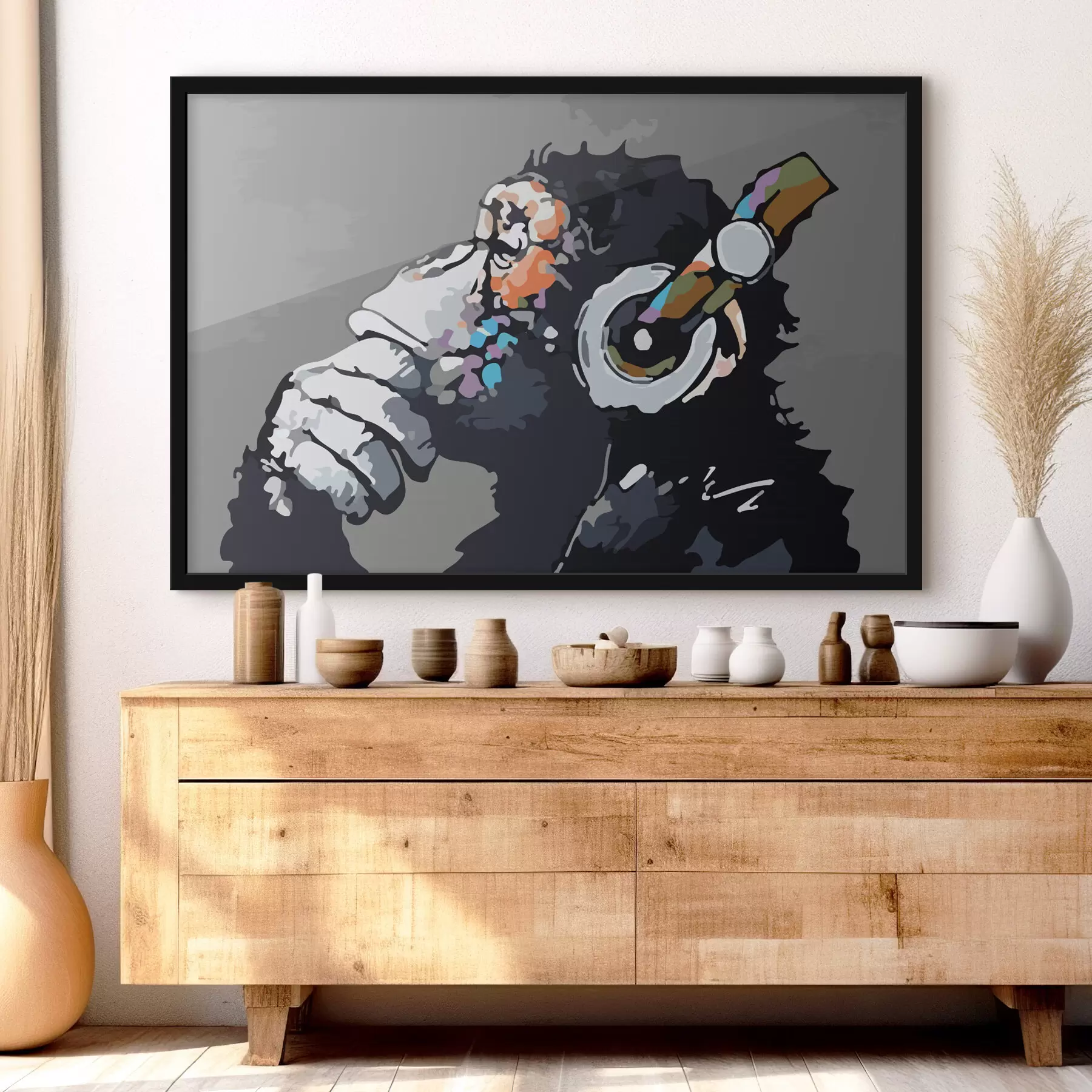 Fototapete Mit Kopfhörern tief nachdenken f37269