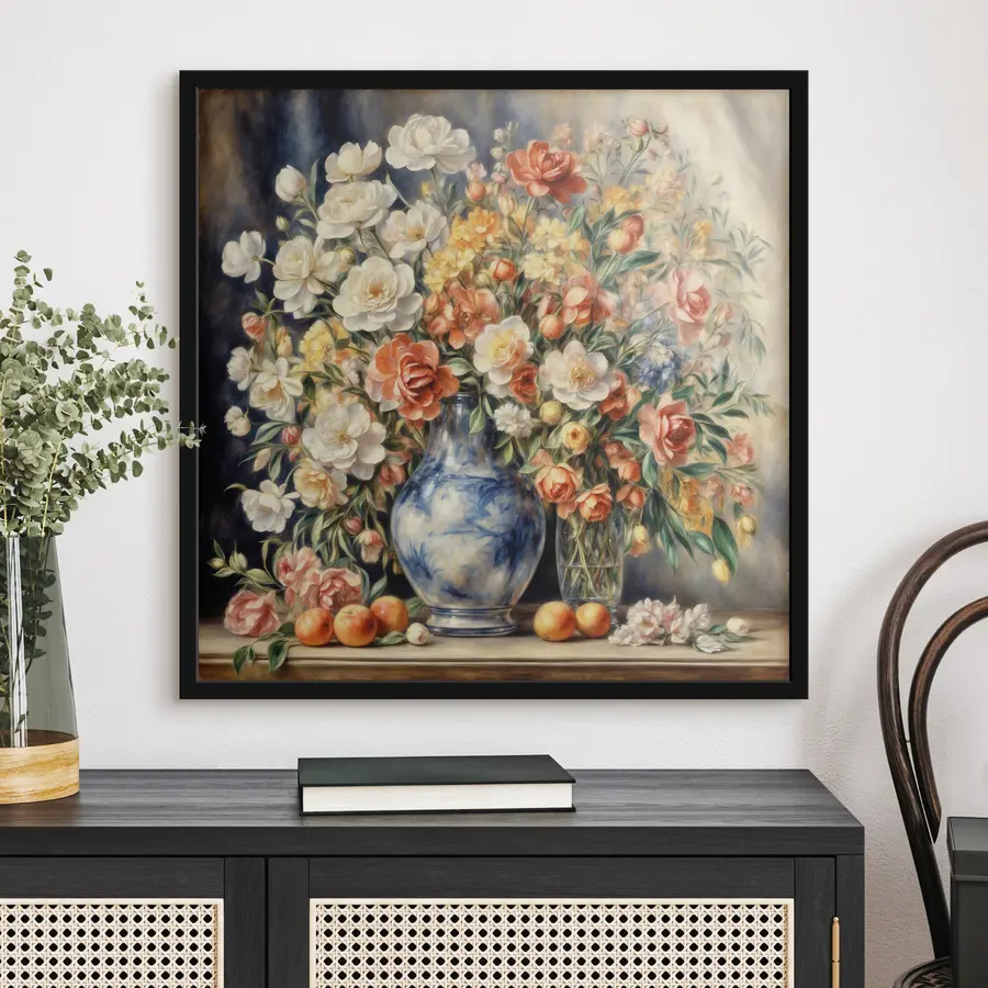 Fototapete Sommerlicher Blumenstrauß im Stil von Auguste Renoir f37436