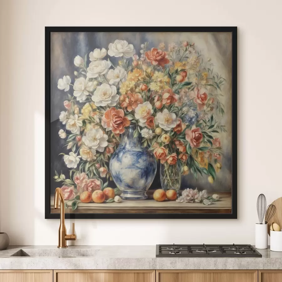 Fototapete Sommerlicher Blumenstrauß im Stil von Auguste Renoir f37436