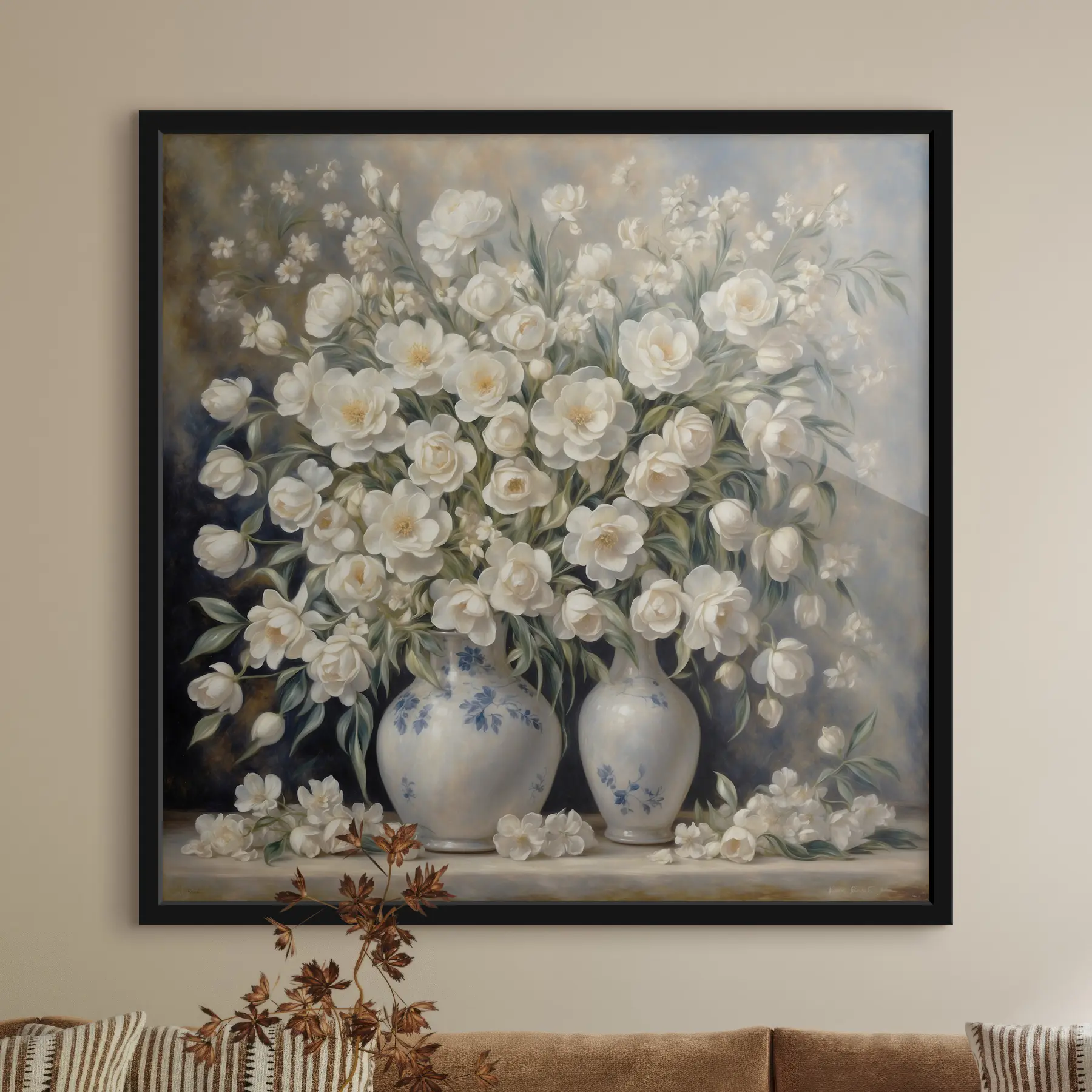 Fototapete Elegante Blüten in bezaubernden Vasen f37440