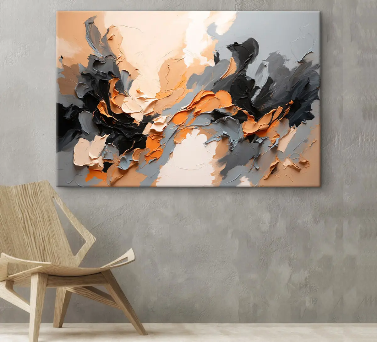 Wandbilder Dynamische Strudel aus Erdtönen s37328