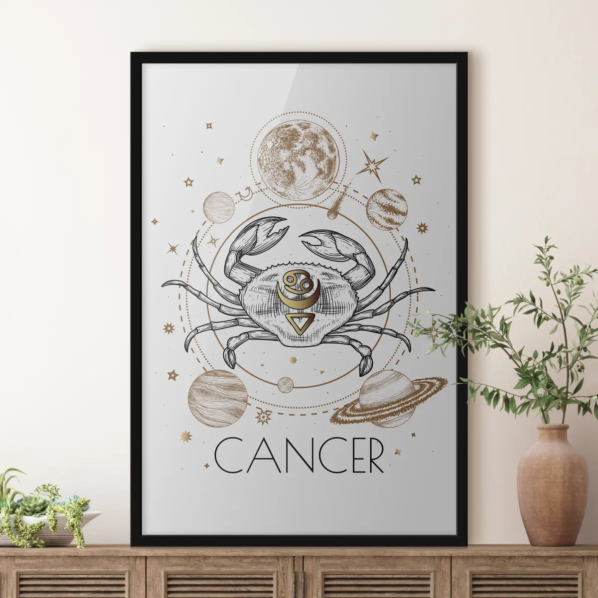 Poster Himmlische Krabbe des Sternzeichens f36197