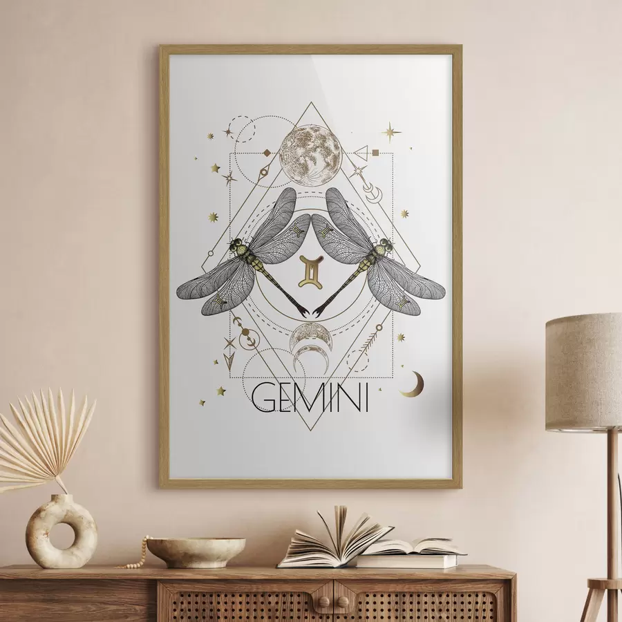 Fototapete Mystisches Design für Gemini-Fans f36515