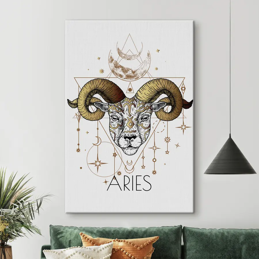 Wandbilder Widder: Verkörperung von Stärke und Entschlossenheit s37183