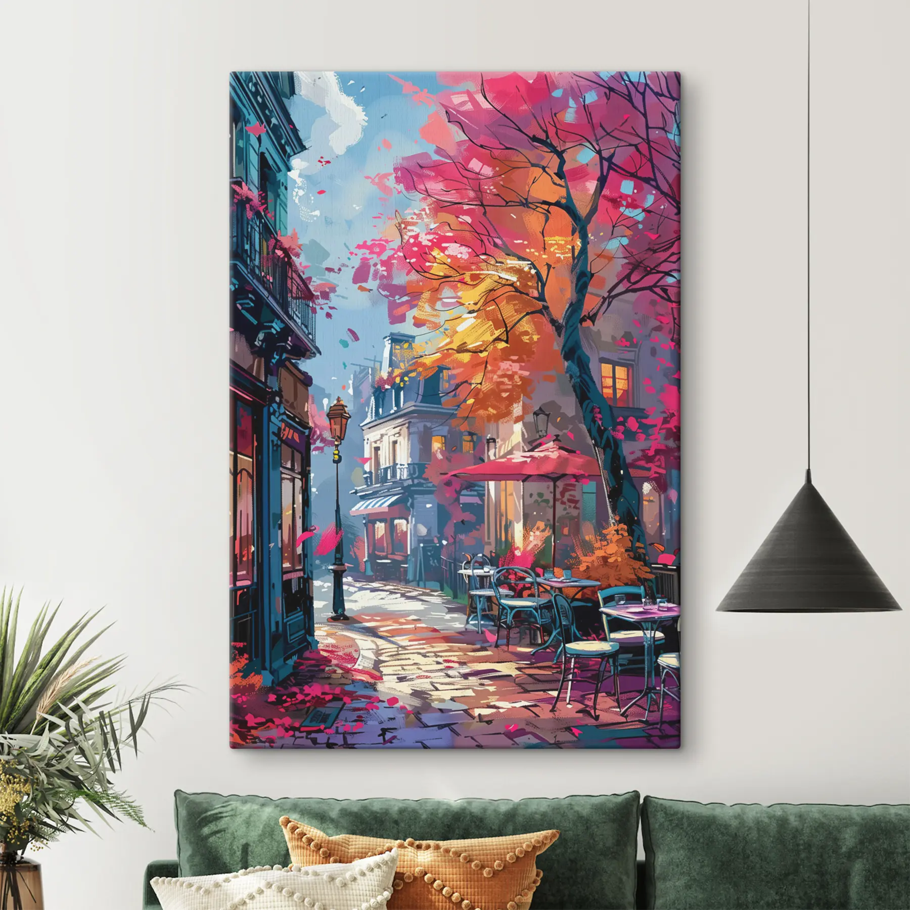 Fototapete Bezaubernde Herbstszene in der Stadt s37459