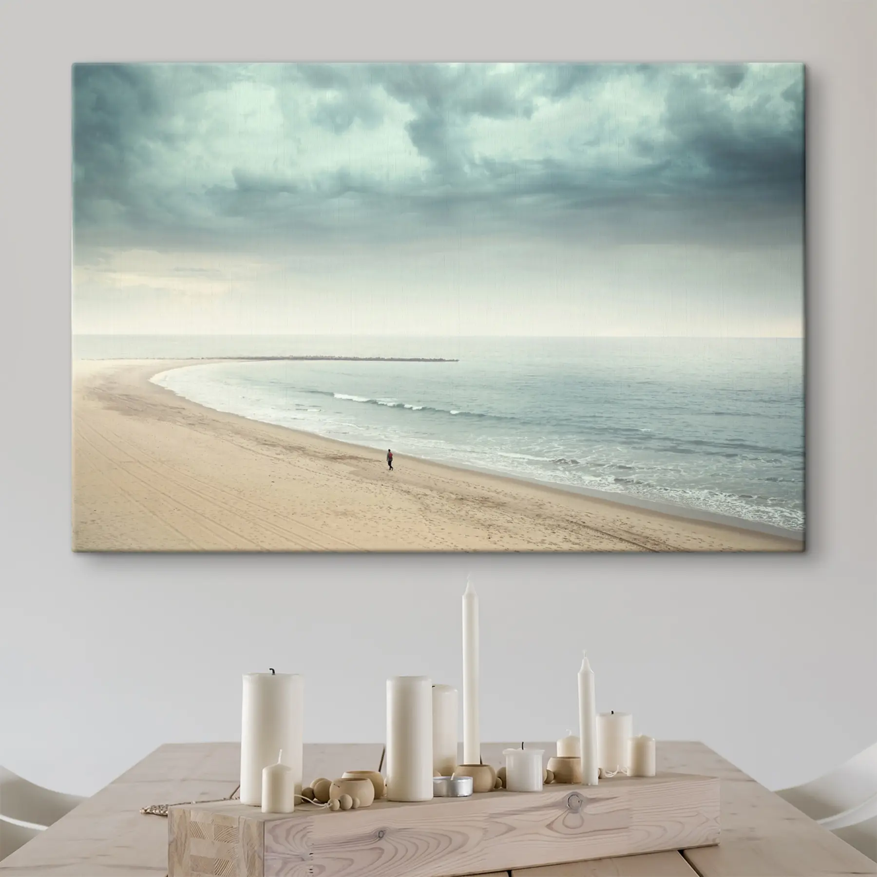 Wandbilder Einsamkeit am ruhigen Ufer s37470