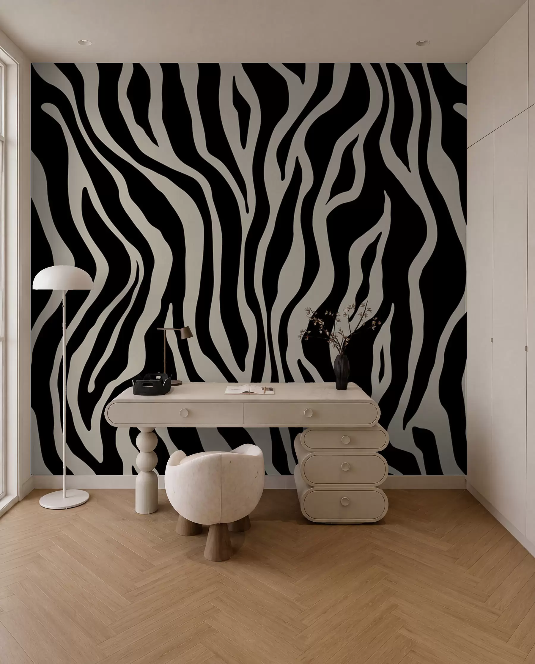 Fototapete Zebrastreifen in Elfenbein u99173v3